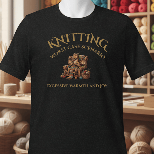 Knitting Scenario T-Shirt Black / S