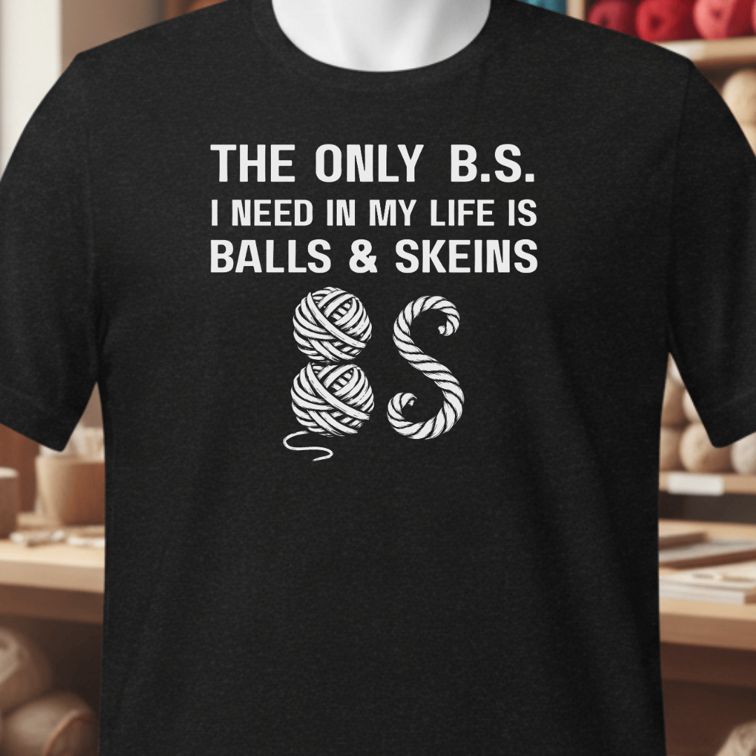 Balls and Skeins T-Shirt Black / XS