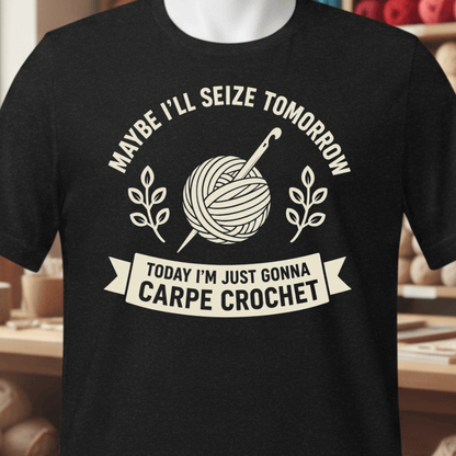 Carpe Crochet T-Shirt Black / XS