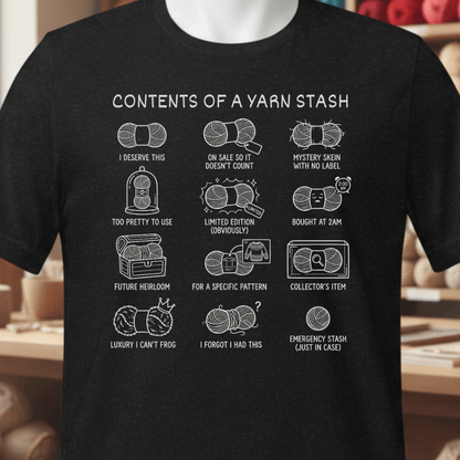 Contents of A Stash T-Shirt Black / XS