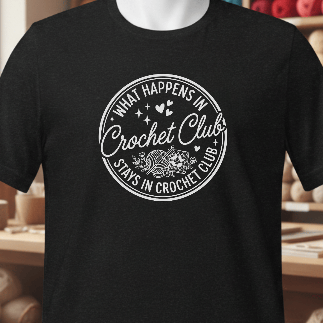 Crochet Club T-Shirt Black / XS