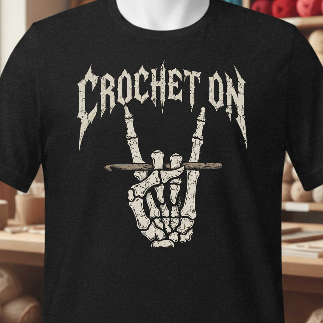 Crochet On T-Shirt Black / XS