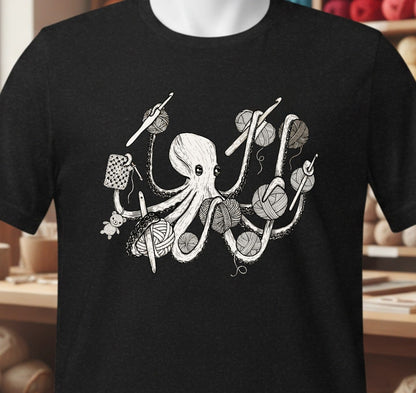 Crochetpus T-Shirt Black / XS