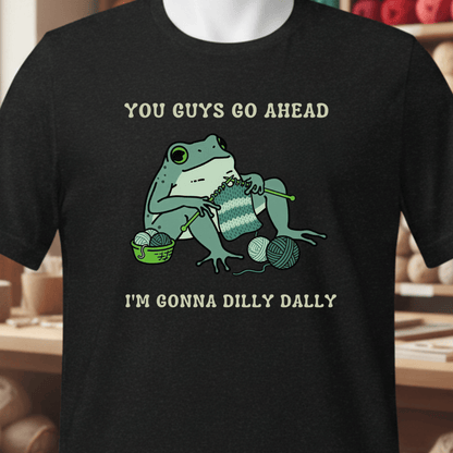 Frog Dilly Dallying T-Shirt Black / XS