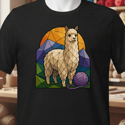 GeoAlpaca T-Shirt Black / XS