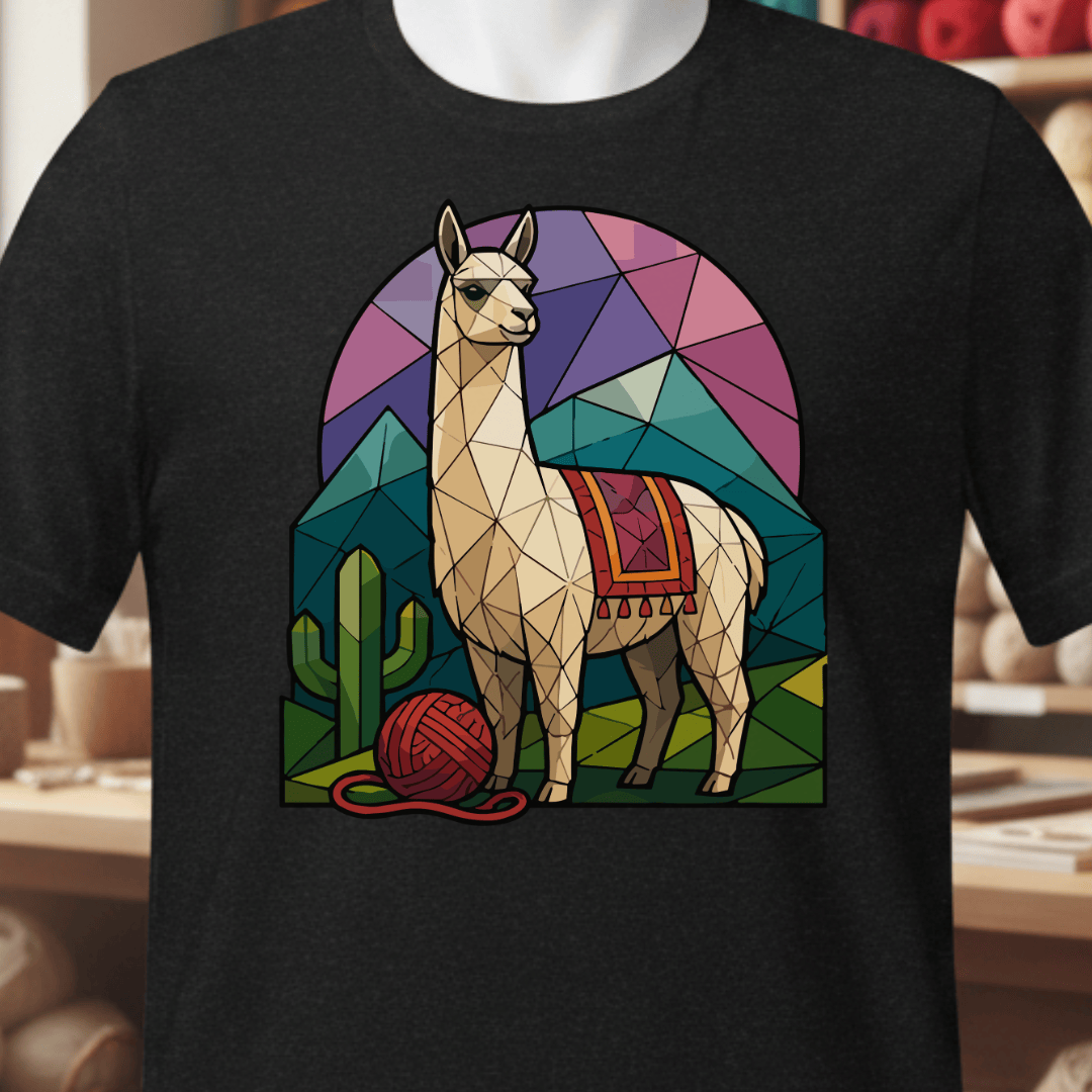 GeoLlama T-Shirt Black / XS