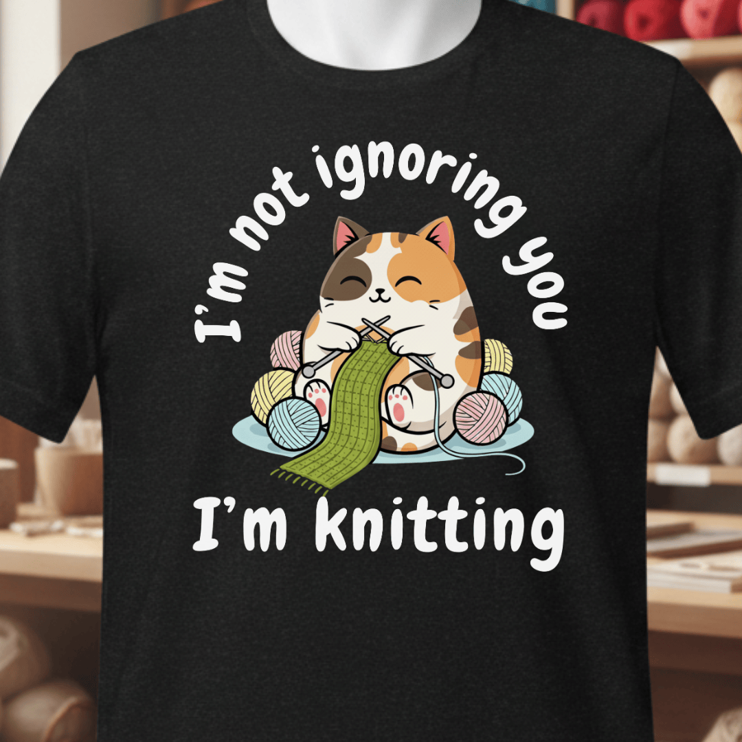 I'm Not Ignoring You T-Shirt Black / XS