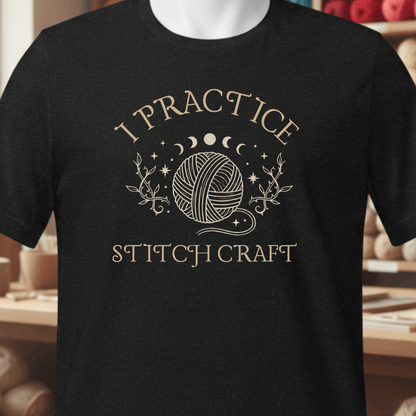 I Practice Stitchcraft T-Shirt Black / XS