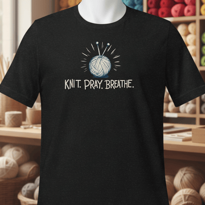 Knit Pray Breathe T-Shirt Black / XS