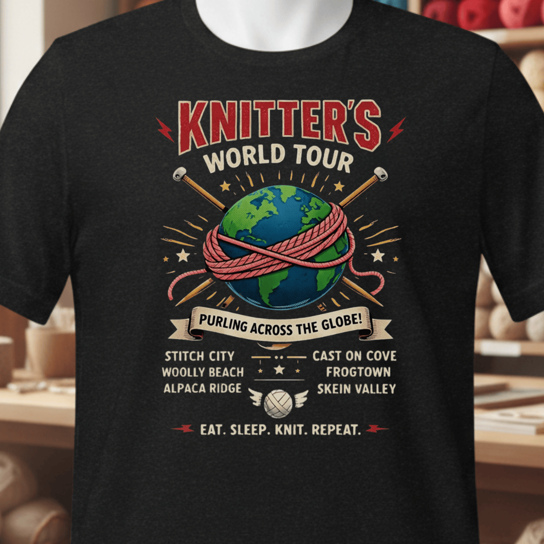 Knitters World Tour T-Shirt Black / XS