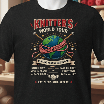 Knitters World Tour T-Shirt Black / XS