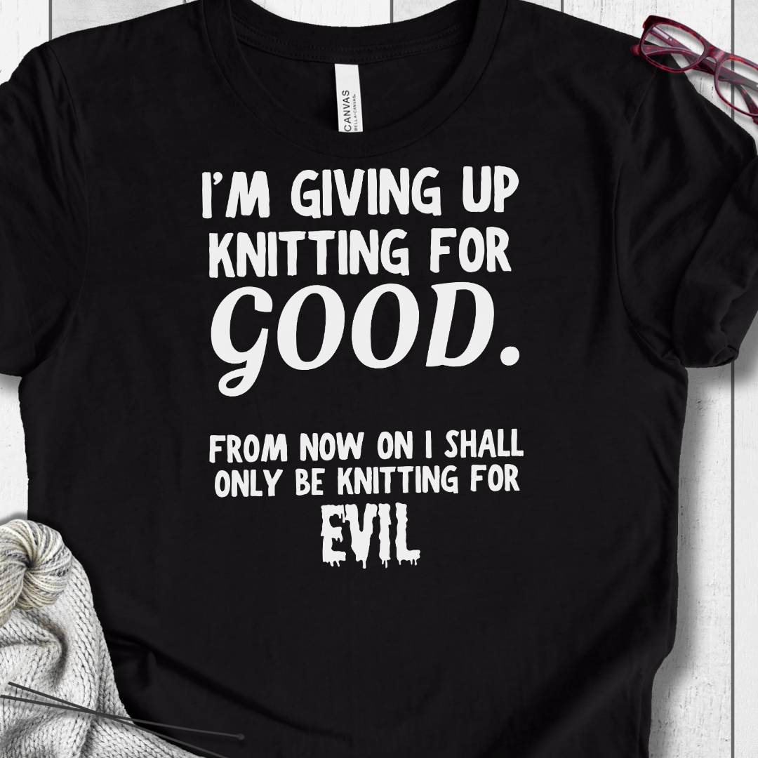 Knitting for Good T-Shirt Black / XS