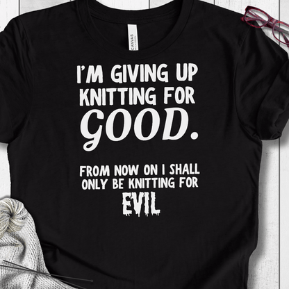 Knitting for Good T-Shirt Black / XS