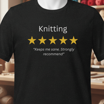 Knitting Review T-Shirt Black / XS