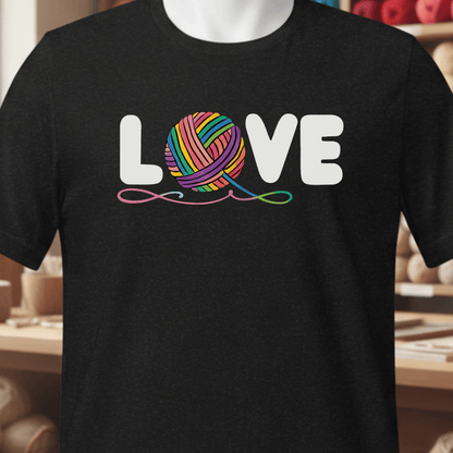 Love Yarn T-Shirt Black / XS