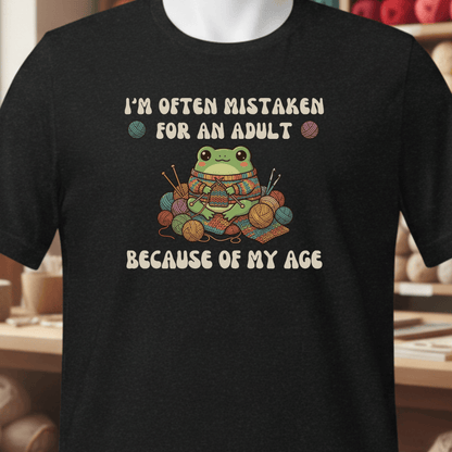Mistaken For An Adult T-Shirt Black / XS