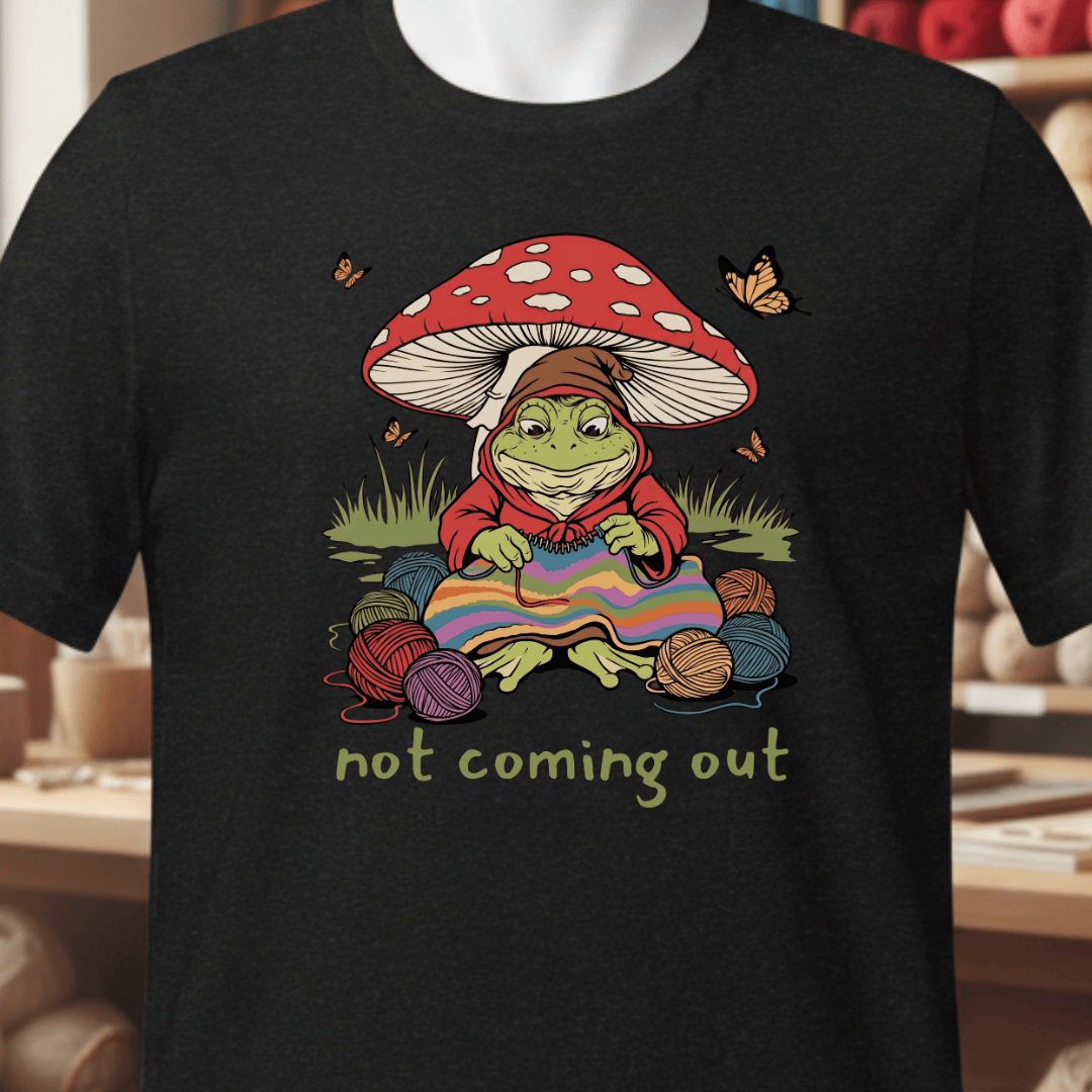 Not Coming Out T-Shirt Black / XS
