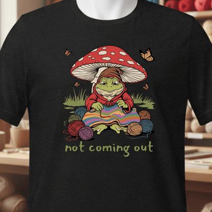 Not Coming Out T-Shirt Black / XS
