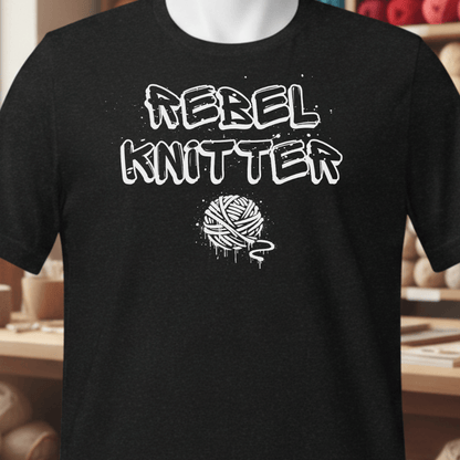 Rebel Knitter T-Shirt Black / XS