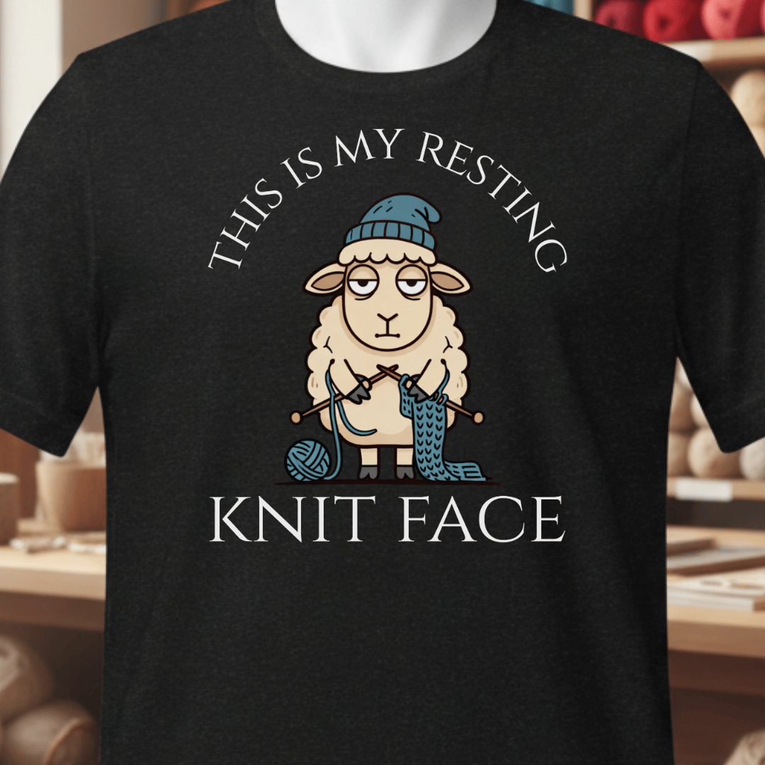 Resting Knit Face T-Shirt Black / XS
