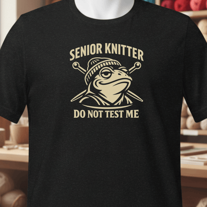Senior Knitter T-Shirt Black / XS