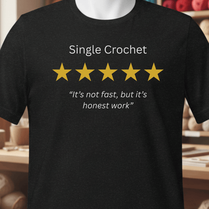 Single Crochet Review T-Shirt Black / XS