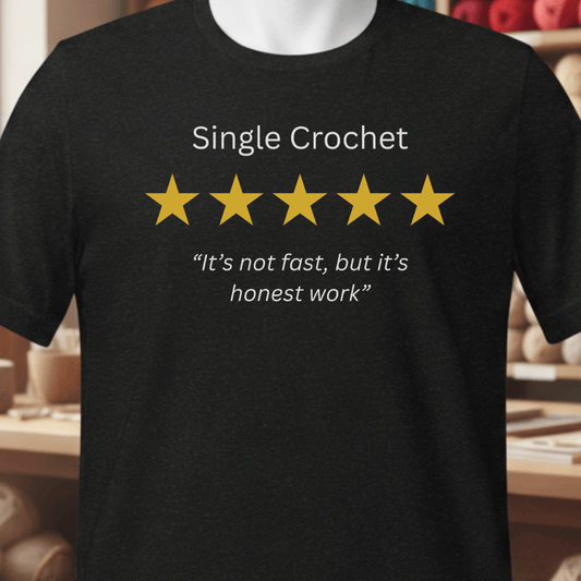 Single Crochet Review T-Shirt Black / XS