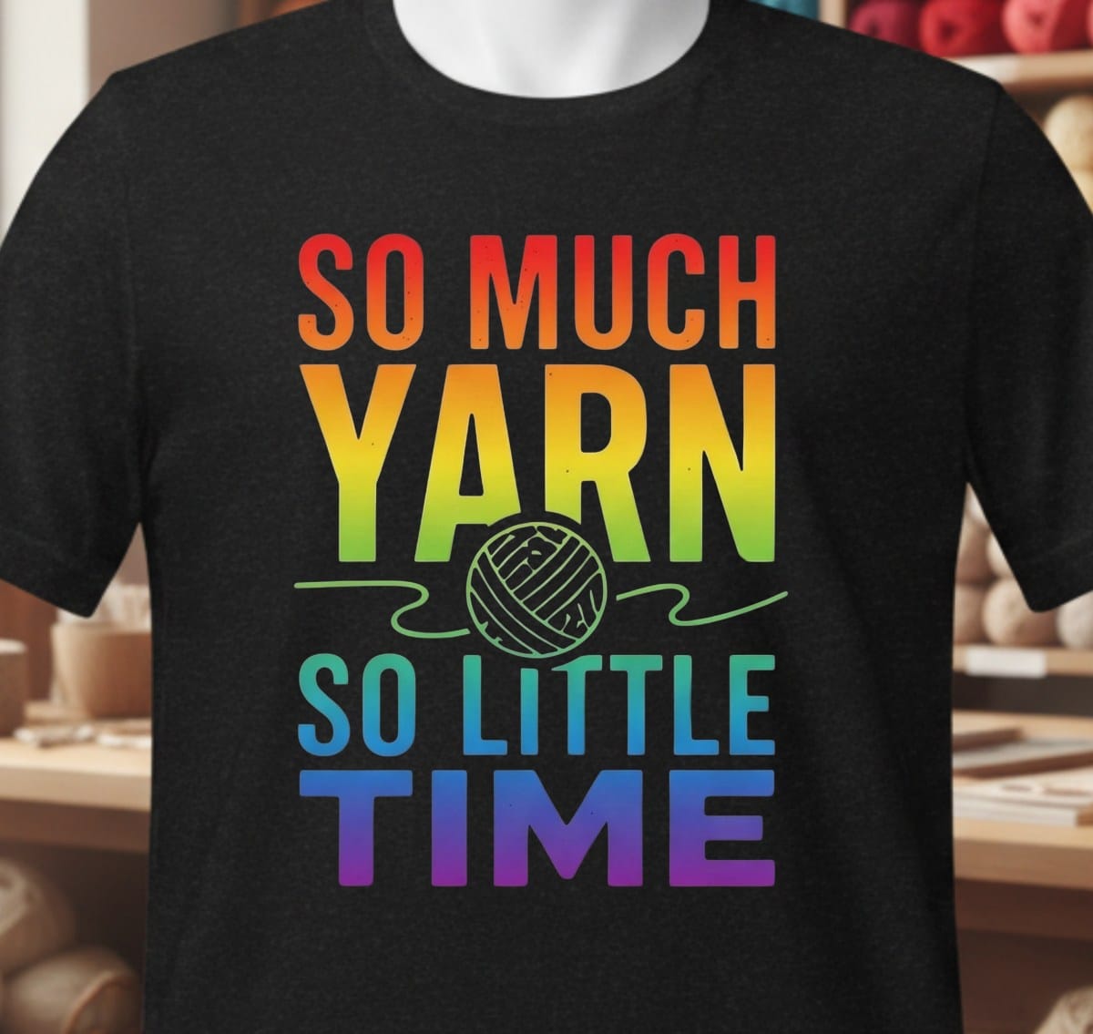So Much Time Rainbow T-Shirt Black / XS