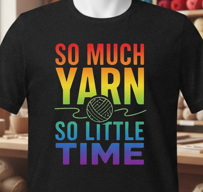 So Much Time Rainbow T-Shirt Black / XS