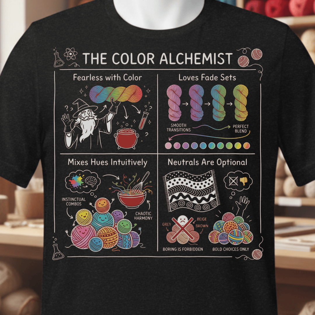 The Color Alchemist Yarn T-Shirt Black / XS