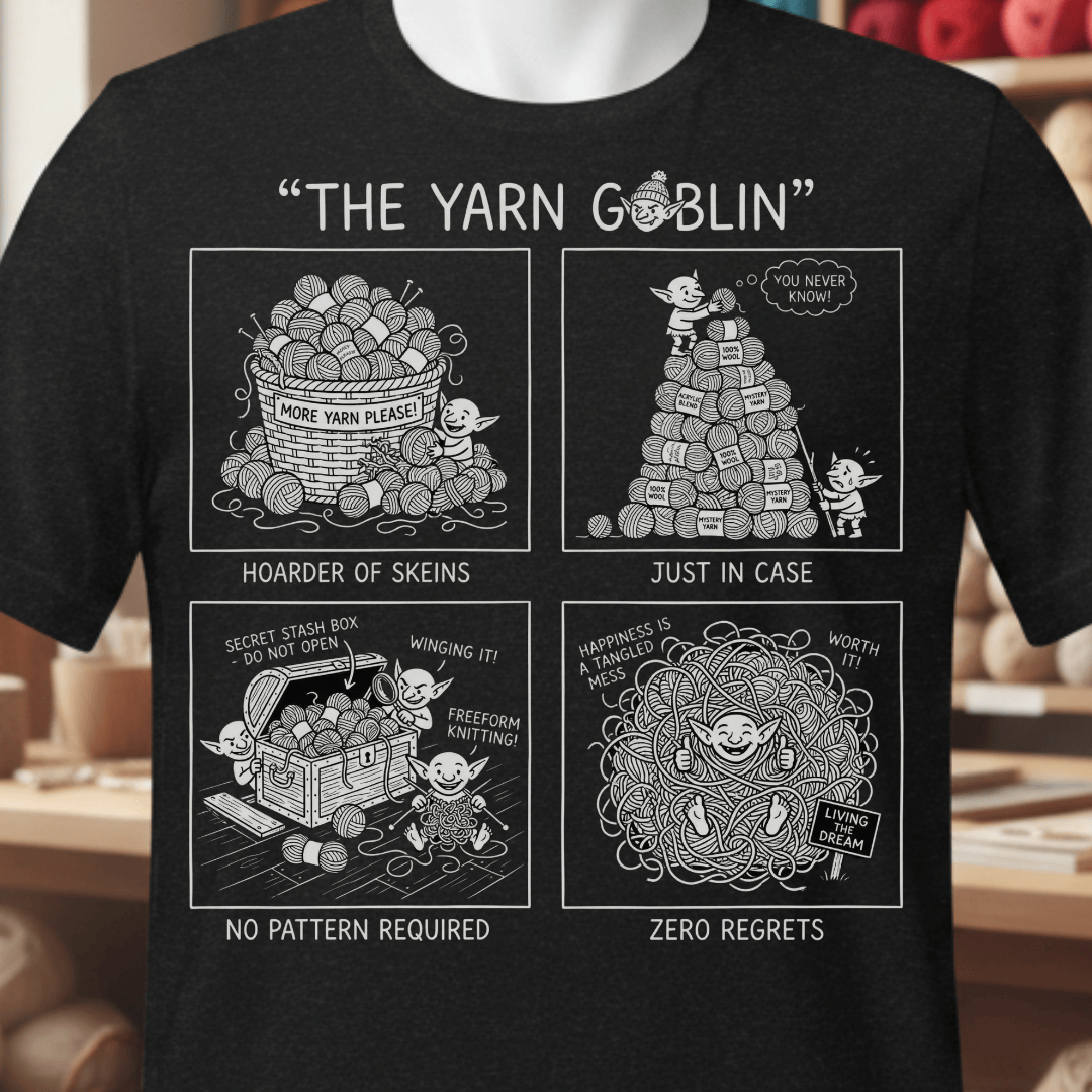 The Yarn Goblin T-Shirt Black / XS