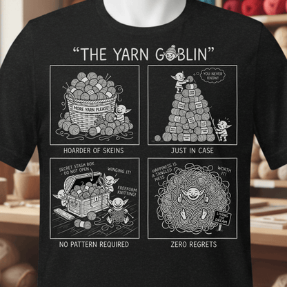 The Yarn Goblin T-Shirt Black / XS