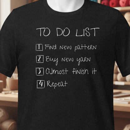 To Do List T-Shirt Black / XS