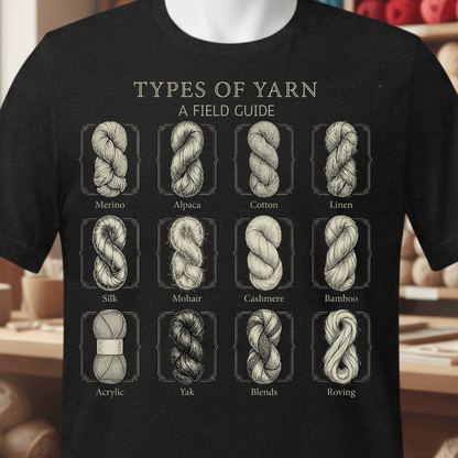 Types Of Yarn T-Shirt Black / XS