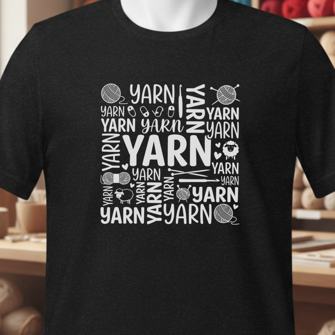 Yarn Word T-Shirt Black / XS