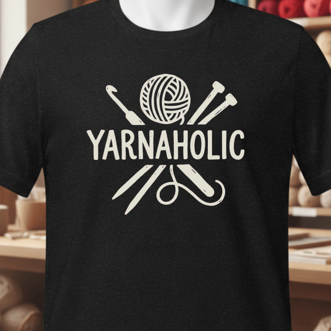 Yarnaholic T-Shirt Black / XS