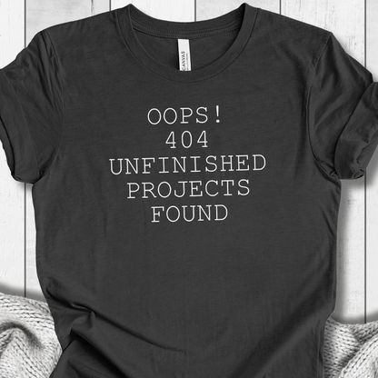 404 Error T-Shirt Dark Grey Heather / XS