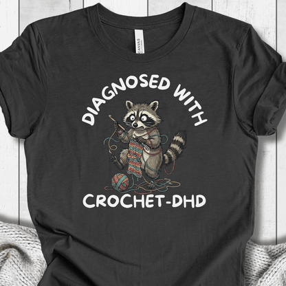 Crochet-DHD T-Shirt Dark Grey Heather / XS