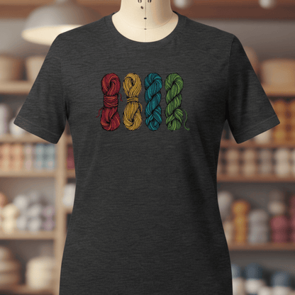 4 Sketched Skeins T-Shirt Dark Grey / S