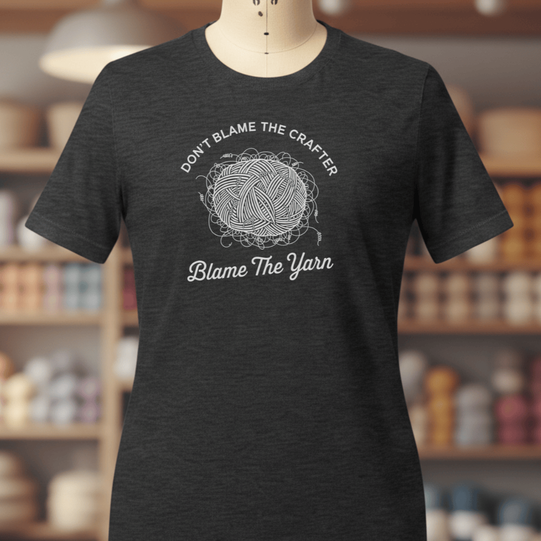 Blame The Yarn T-Shirt Dark Grey / S