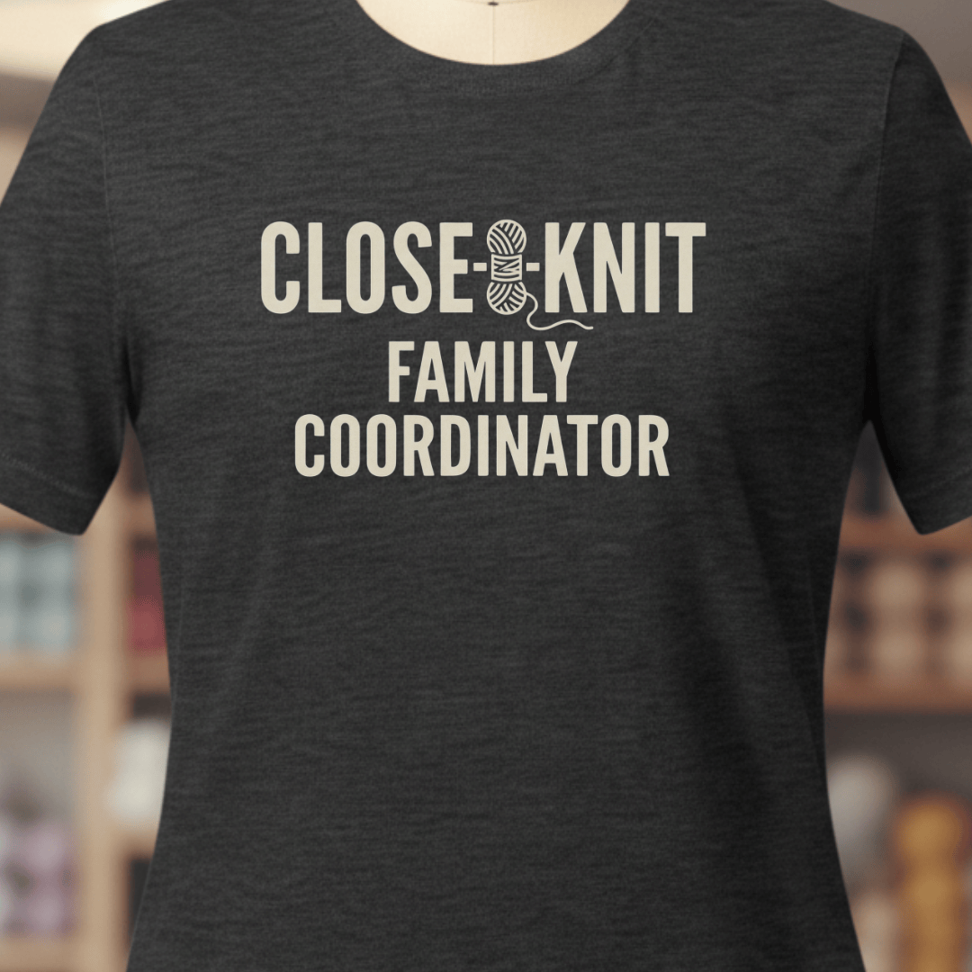 Close Knit Family T-Shirt Dark Grey / XS