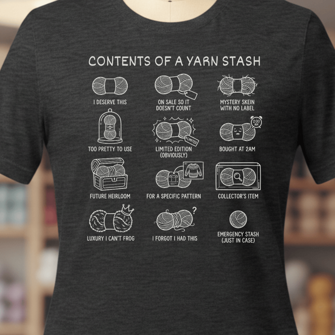 Contents of A Stash T-Shirt Dark Grey / XS