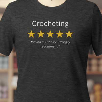Crocheting Review T-Shirt Dark Grey / XS
