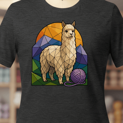 GeoAlpaca T-Shirt Dark Grey / XS