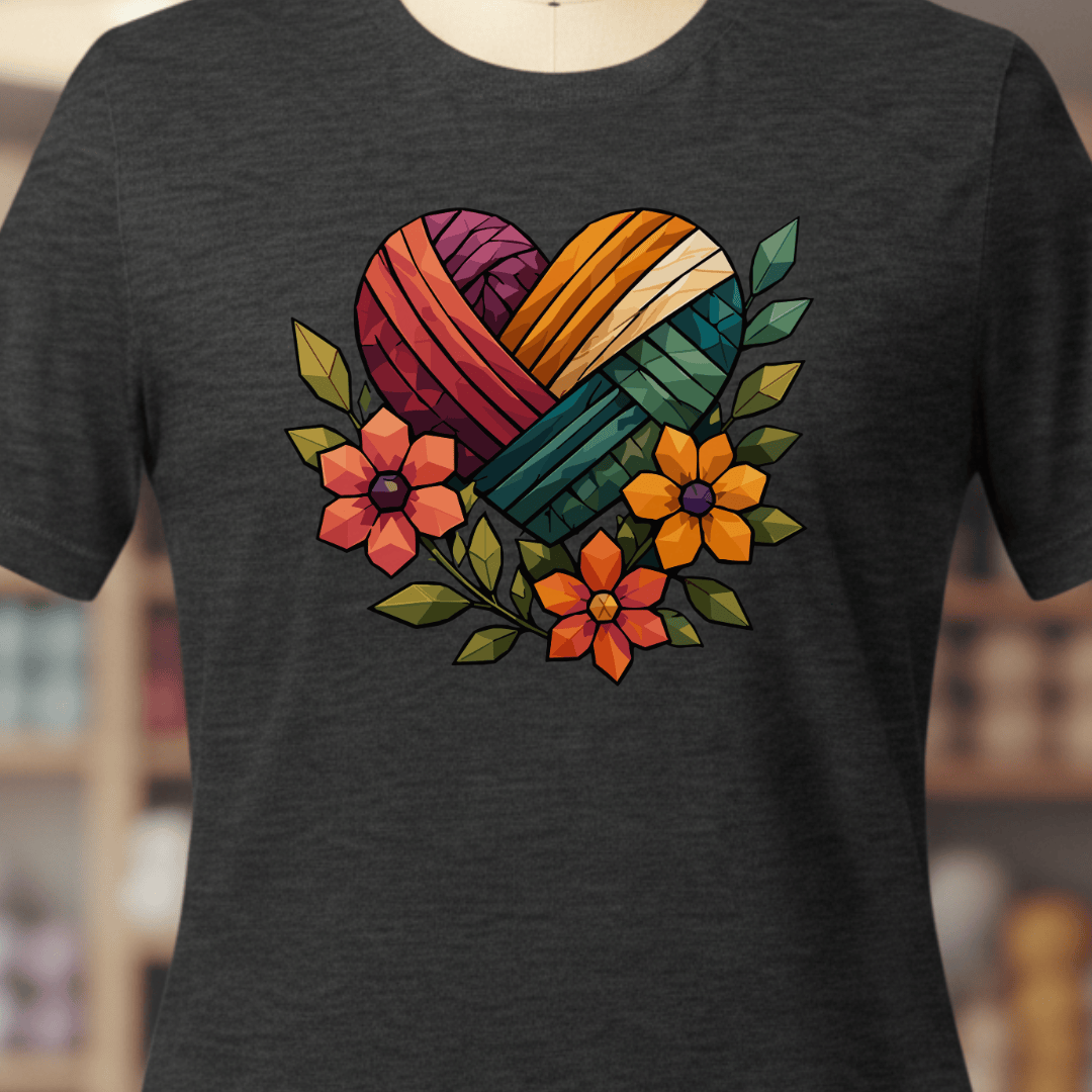 GeoHeart T-Shirt Dark Grey / XS
