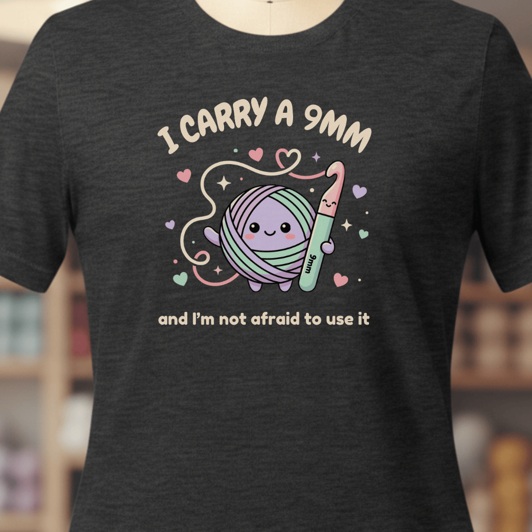 I Carry A 9mm T-Shirt Dark Grey / XS