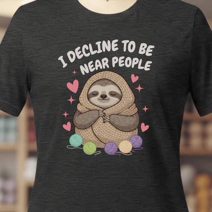 I Decline T-Shirt Dark Grey / XS