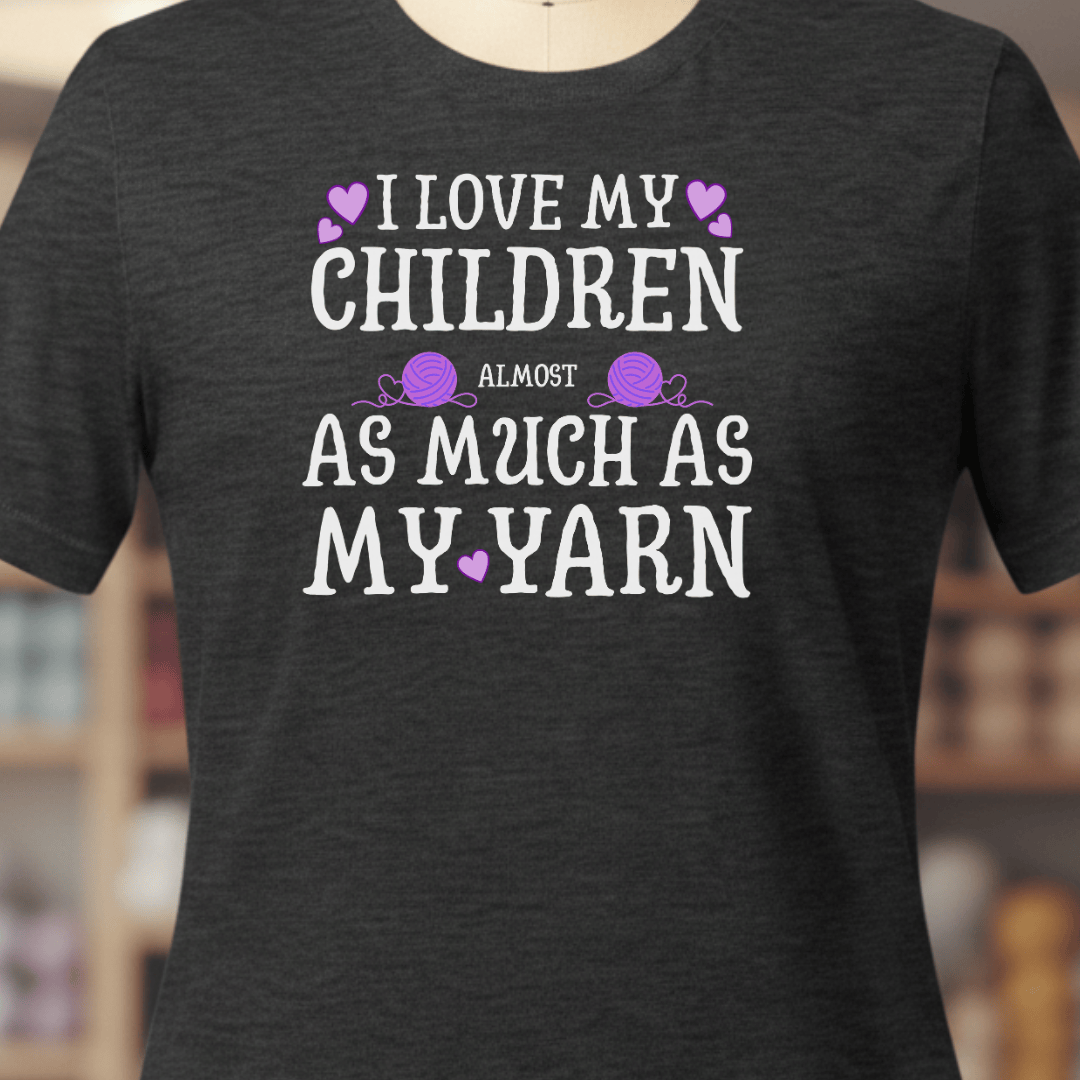 I Love My Children T-Shirt Dark Grey / XS