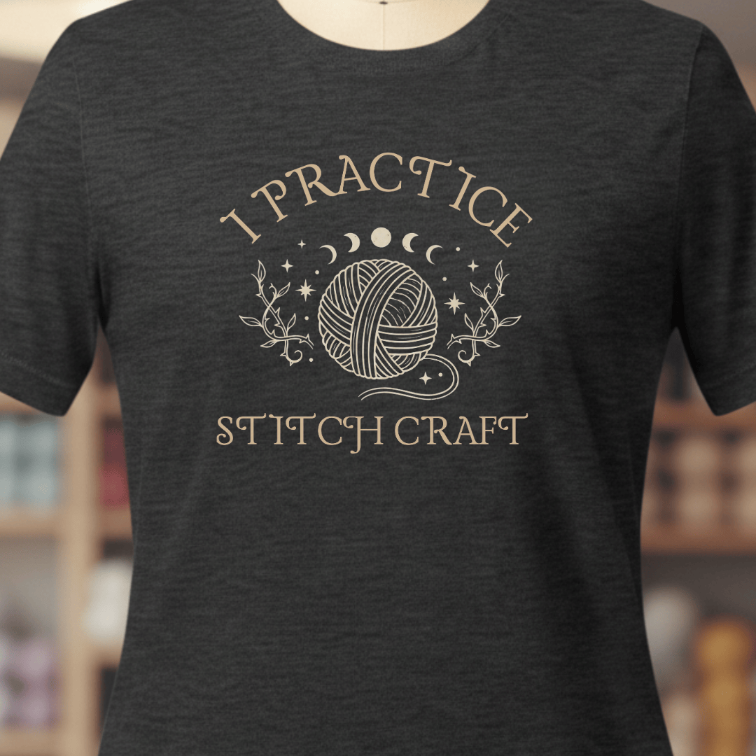 I Practice Stitchcraft T-Shirt Dark Grey / XS