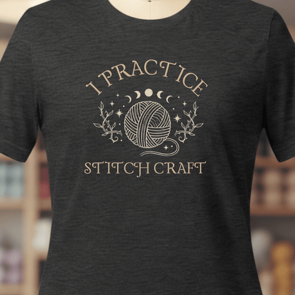 I Practice Stitchcraft T-Shirt Dark Grey / XS